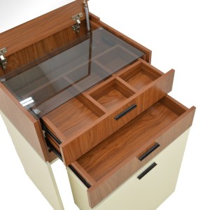 pak-072-000155-7 ΤΟΥΑΛΕΤΑ ΚΡΕΒΑΤΟΚΑΜΑΡΑΣ SONLEN PAKOWORLD ΣΕ ΚΑΡΥΔΙ-ΚΡΕΜ ΑΠΟΧΡΩΣΗ 60X45X130ΕΚ