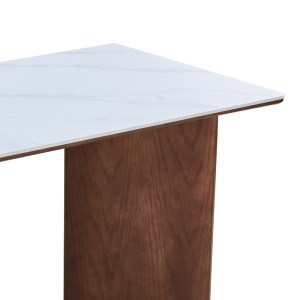 pak-072-000174-3 ΤΡΑΠΕΖΙ VERSY PAKOWORLD SINTERED STONE-MDF ΣΕ ΛΕΥΚΟ ΜΑΡΜΑΡΟΥ ΜΕ ΚΑΡΥΔΙ ΒΑΣΗ 160X90X75ΕΚ