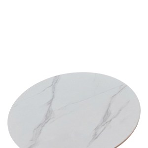 pak-072-000177-2 ΤΡΑΠΕΖΙ BALOU I PAKOWORLD SINTERED STONE-MDF ΣΕ ΛΕΥΚΟ ΜΑΡΜΑΡΟΥ Φ70X74ΕΚ