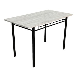 pak-072-000183-3 ΤΡΑΠΕΖΑΡΙΑ ROZA PAKOWORLD ΣΕΤ 5ΤΜΧ MDF SONOMA ΜΕ ΜΕΤΑΛΛΙΚΟ ΜΑΥΡΟ ΠΟΔΙ 120X65X75ΕΚ
