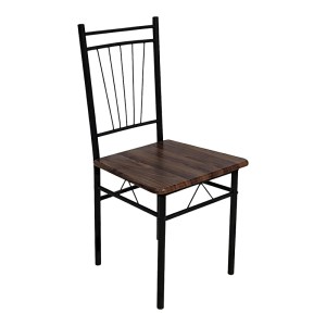 pak-072-000186-2 ΤΡΑΠΕΖΑΡΙΑ ROZA PAKOWORLD ΣΕΤ 5ΤΜΧ MDF ΚΑΡΥΔΙ ΜΕ ΜΕΤΑΛΛΙΚΟ ΜΑΥΡΟ ΠΟΔΙ 110X60X75ΕΚ