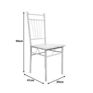 pak-072-000186-4 ΤΡΑΠΕΖΑΡΙΑ ROZA PAKOWORLD ΣΕΤ 5ΤΜΧ MDF ΚΑΡΥΔΙ ΜΕ ΜΕΤΑΛΛΙΚΟ ΜΑΥΡΟ ΠΟΔΙ 110X60X75ΕΚ