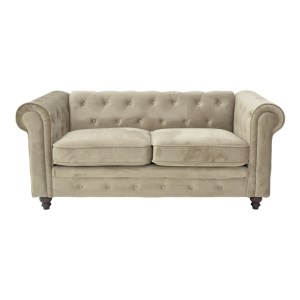 pak-074-000028-2 KΑΝΑΠΕΣ ΔΙΘΕΣΙΟΣ Τ. CHESTERFIELD PAKOWORLD ΒΕΛΟΥΔΟ ΣΕ ΜΠΕΖ ΑΠΟΧΡΩΣΗ 160X84X67ΕΚ