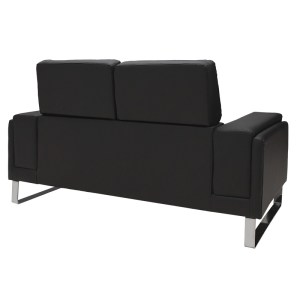 pak-074-000037-11 ΣΕΤ ΣΑΛΟΝΙΟΥ SHEA PAKOWORLD 2ΤΕΜ PU ΣΕ ΜΑΥΡΗ ΑΠΟΧΡΩΣΗ
