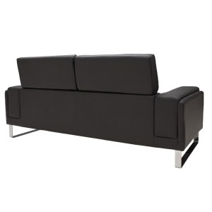 pak-074-000037-6 ΣΕΤ ΣΑΛΟΝΙΟΥ SHEA PAKOWORLD 2ΤΕΜ PU ΣΕ ΜΑΥΡΗ ΑΠΟΧΡΩΣΗ