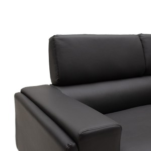 pak-074-000037-9 ΣΕΤ ΣΑΛΟΝΙΟΥ SHEA PAKOWORLD 2ΤΕΜ PU ΣΕ ΜΑΥΡΗ ΑΠΟΧΡΩΣΗ