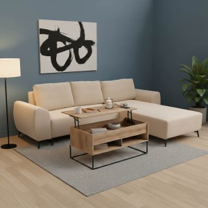 pak-074-000042-1 KΑΝΑΠΕΣ ΚΡΕΒΑΤΙ ΤΡΙΘΕΣΙΟΣ ΑΝΑΣΤΡΕΨΙΜΟΣ SETTEE PAKOWORLD ΥΦΑΣΜΑ ΜΕ ΑΠΟΘΗΚΕΥΤΙΚΟ ΧΩΡΟ ΣΕ ΜΠΕΖ ΑΠΟΧΡΩΣΗ 286X204X93ΕΚ
