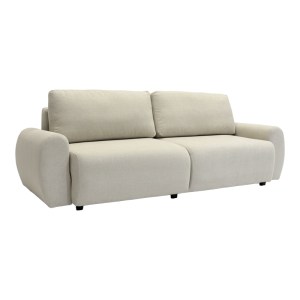 pak-074-000064-1 KΑΝΑΠΕΣ-ΚΡΕΒΑΤΙ ΤΡΙΘΕΣΙΟΣ HUNGIE PAKOWORLD ΥΦΑΣΜΑ ΜΠΕΖ 250X92X89ΕΚ