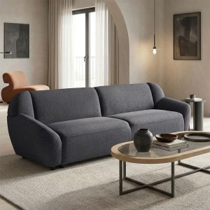 pak-074-000070 ΚΑΝΑΠΕΣ ΤΡΙΘΕΣΙΟΣ ECHONO PAKOWORLD ΥΦΑΣΜΑ ΑΝΘΡΑΚΙ 230X88X77ΕΚ