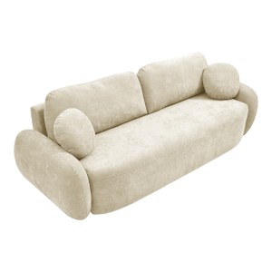 pak-074-000074-2 ΚΑΝΑΠΕΣ-ΚΡΕΒΑΤΙ ΤΡΙΘΕΣΙΟΣ SERENO PAKOWORLD ΥΦΑΣΜΑ ΜΠΕΖ 233X91X82ΕΚ