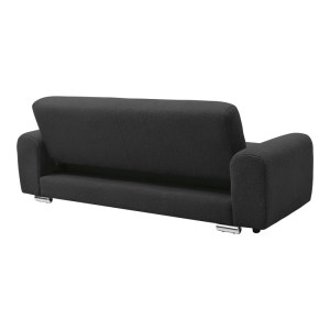 pak-074-000075-3 KΑΝΑΠΕΣ-ΚΡΕΒΑΤΙ ΤΡΙΘΕΣΙΟΣ HARMONIOUS PAKOWORLD ΑΝΘΡΑΚΙ ΜΠΟΥΚΛΕ ΥΦΑΣΜΑ 223.5X92X81ΕΚ