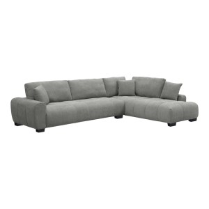 pak-074-000092-1 ΓΩΝΙΑΚΟΣ ΚΑΝΑΠΕΣ VANETO PAKOWORLD ΑΡΙΣΤΕΡΗ ΓΩΝΙΑ ΓΚΡΙ ΥΦΑΣΜΑ 298X208X85ΕΚ