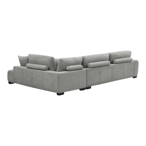 pak-074-000092-5 ΓΩΝΙΑΚΟΣ ΚΑΝΑΠΕΣ VANETO PAKOWORLD ΑΡΙΣΤΕΡΗ ΓΩΝΙΑ ΓΚΡΙ ΥΦΑΣΜΑ 298X208X85ΕΚ