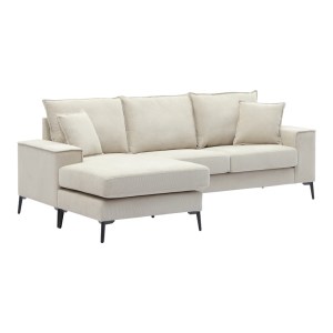 pak-074-000093-3 ΓΩΝΙΑΚΟΣ ΚΑΝΑΠΕΣ RAVELMA PAKOWORLD ΑΝΑΣΤΡΕΨΙΜΟΣ ΜΠΕΖ ΥΦΑΣΜΑ 241X168X87ΕΚ