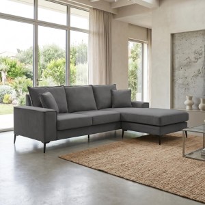 pak-074-000094 ΓΩΝΙΑΚΟΣ ΚΑΝΑΠΕΣ RAVELMA PAKOWORLD ΑΝΑΣΤΡΕΨΙΜΟΣ ΑΝΘΡΑΚΙ ΥΦΑΣΜΑ 241X168X87ΕΚ