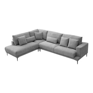 pak-074-000099-2 ΓΩΝΙΑΚΟΣ ΚΑΝΑΠΕΣ MALIVA PAKOWORLD ΔΕΞΙΑ ΓΩΝΙΑ ΓΚΡΙ ΥΦΑΣΜΑ 280X210X100ΕΚ