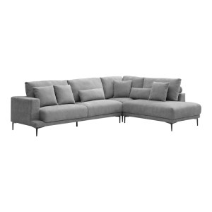 pak-074-000101-1 ΓΩΝΙΑΚΟΣ ΚΑΝΑΠΕΣ MALIVA PAKOWORLD ΑΡΙΣΤΕΡΗ ΓΩΝΙΑ ΓΚΡΙ ΥΦΑΣΜΑ 280X210X100ΕΚ