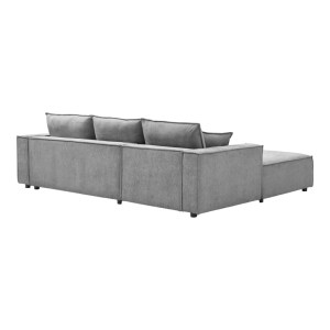 pak-074-000111-5 ΓΩΝΙΑΚΟΣ ΚΑΝΑΠΕΣ MADEN PAKOWORLD ΔΕΞΙΑ ΓΩΝΙΑ ΓΚΡΙ ΥΦΑΣΜΑ 279X203X90ΕΚ