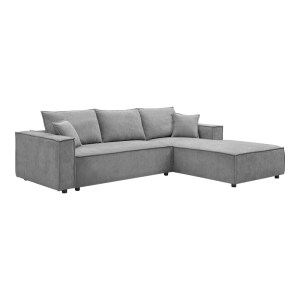 pak-074-000113-1 ΓΩΝΙΑΚΟΣ ΚΑΝΑΠΕΣ MADEN PAKOWORLD ΑΡΙΣΤΕΡΗ ΓΩΝΙΑ ΓΚΡΙ ΥΦΑΣΜΑ 279X203X90ΕΚ