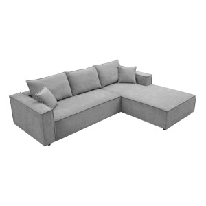 pak-074-000113-2 ΓΩΝΙΑΚΟΣ ΚΑΝΑΠΕΣ MADEN PAKOWORLD ΑΡΙΣΤΕΡΗ ΓΩΝΙΑ ΓΚΡΙ ΥΦΑΣΜΑ 279X203X90ΕΚ