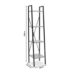 pak-085-000013-3 ΒΙΒΛΙΟΘΗΚΗ RAMON PAKOWORLD ΦΥΣΙΚΟ-ΜΑΥΡΟ 34X32,5X148ΕΚ