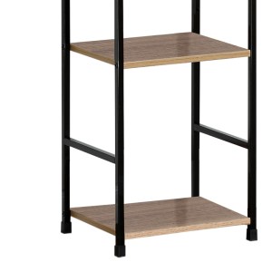 pak-085-000020-3 ΒΙΒΛΙΟΘΗΚΗ AZUEL PAKOWORLD ΦΥΣΙΚΟ-ΜΑΥΡΟ ΜΕΤΑΛΛΟ 29X23.5X144ΕΚ