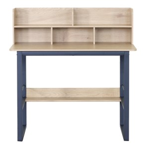 pak-085-000032-1 ΓΡΑΦΕΙΟ ΕΡΓΑΣΙΑΣ BIURO PAKOWORLD OAK- ΜΑΥΡΟ ΜΕΤΑΛΛΟ 120X60X103ΕΚ