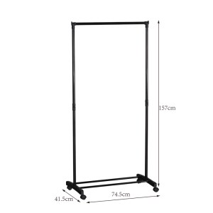 pak-085-000039-4 ΚΡΕΜΑΣΤΡΑ ΔΑΠΕΔΟΥ WIZAK PAKOWORLD ΜΑΥΡΟ ΜΕΤΑΛΛΟ 74.5X41,5X157ΕΚ