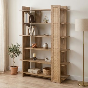 pak-086-000025 ΒΙΒΛΙΟΘΗΚΗ OSLO PAKOWORLD SONOMA 100X32X146.5ΕΚ