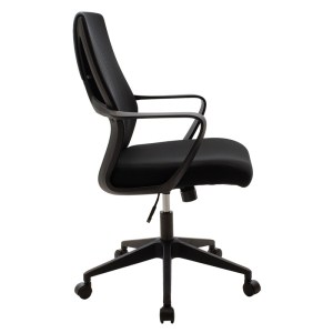 pak-090-000007-2 ΚΑΡΕΚΛΑ ΓΡΑΦΕΙΟΥ ΕΡΓΑΣΙΑΣ MAESTRO PAKOWORLD ΜΕ ΥΦΑΣΜΑ MESH ΧΡΩΜΑ ΜΑΥΡΟ