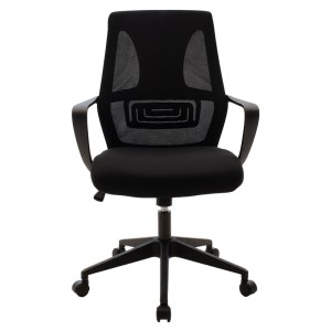 pak-090-000007-3 ΚΑΡΕΚΛΑ ΓΡΑΦΕΙΟΥ ΕΡΓΑΣΙΑΣ MAESTRO PAKOWORLD ΜΕ ΥΦΑΣΜΑ MESH ΧΡΩΜΑ ΜΑΥΡΟ