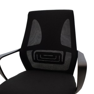 pak-090-000007-4 ΚΑΡΕΚΛΑ ΓΡΑΦΕΙΟΥ ΕΡΓΑΣΙΑΣ MAESTRO PAKOWORLD ΜΕ ΥΦΑΣΜΑ MESH ΧΡΩΜΑ ΜΑΥΡΟ