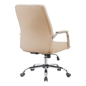 pak-090-000021-1 ΚΑΡΕΚΛΑ ΓΡΑΦΕΙΟΥ ΔΙΕΥΘΥΝΤΗ MIDO PAKOWORLD PU CAPPUCCINO 58X71X100-106ΕΚ