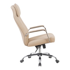 pak-090-000023-3 ΚΑΡΕΚΛΑ ΓΡΑΦΕΙΟΥ ΔΙΕΥΘΥΝΤΗ MORALES PAKOWORLD PU CAPPUCCINO 60X70X118-124ΕΚ