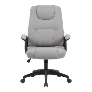 pak-090-000029-3 ΚΑΡΕΚΛΑ ΓΡΑΦΕΙΟΥ ΔΙΕΥΘΥΝΤΗ KAMORA PAKOWORLD ΥΦΑΣΜΑ ΓΚΡΙ 66X67X103-111ΕΚ