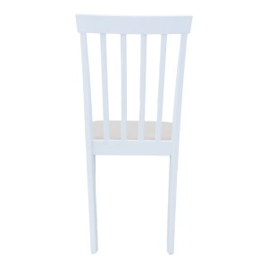 pak-091-000011-4 ΚΑΡΕΚΛΑ HOUSTON PAKOWORLD RUBBERWOOD ΣΕ ΛΕΥΚΗ ΑΠΟΧΡΩΣΗ 40X49X94ΕΚ
