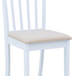 pak-091-000011-6 ΚΑΡΕΚΛΑ HOUSTON PAKOWORLD RUBBERWOOD ΣΕ ΛΕΥΚΗ ΑΠΟΧΡΩΣΗ 40X49X94ΕΚ