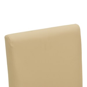 pak-091-000028-5 ΚΑΡΕΚΛΑ ZEBEN PAKOWORLD ΕΚΡΟΥ PU ΜΕ ΠΟΔΙ ΜΑΥΡΟ RUBBERWOOD 43,5X55,5X93,5ΕΚ
