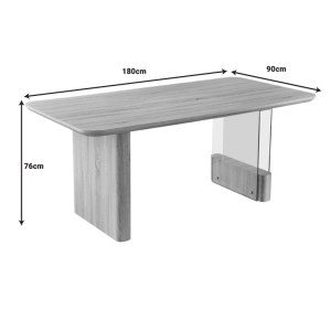 pak-093-000034-5 TΡΑΠΕΖΙ FAGHAN PAKOWORLD ΚΑΦΕ MDF 180X90X76ΕΚ