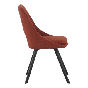 pak-093-000039-2 ΚΑΡΕΚΛΑ INITIATE PAKOWORLD TERRACOTTA ΥΦΑΣΜΑ-ΠΟΔΙ ΜΑΥΡΟ ΜΕΤΑΛΛΟ 48X57X85ΕΚ