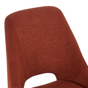 pak-093-000039-4 ΚΑΡΕΚΛΑ INITIATE PAKOWORLD TERRACOTTA ΥΦΑΣΜΑ-ΠΟΔΙ ΜΑΥΡΟ ΜΕΤΑΛΛΟ 48X57X85ΕΚ