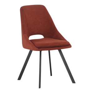 pak-093-000039 ΚΑΡΕΚΛΑ INITIATE PAKOWORLD TERRACOTTA ΥΦΑΣΜΑ-ΠΟΔΙ ΜΑΥΡΟ ΜΕΤΑΛΛΟ 48X57X85ΕΚ