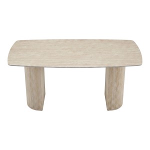 pak-096-000054-1 ΤΡΑΠΕΖΙ LOOSIR PAKOWORLD MDF-SANDSTONE ΣΕ ΟΨΗ ΤΡΑΒΕΡΤΙΝΑΣ 180X90X74ΕΚ