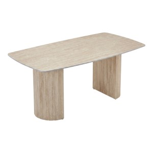 pak-096-000054-2 ΤΡΑΠΕΖΙ LOOSIR PAKOWORLD MDF-SANDSTONE ΣΕ ΟΨΗ ΤΡΑΒΕΡΤΙΝΑΣ 180X90X74ΕΚ