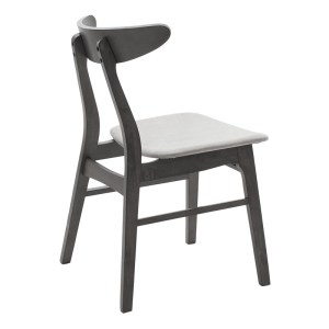 pak-097-000008-1 ΚΑΡΕΚΛΑ ORLEAN PAKOWORLD ΓΚΡΙ ΥΦΑΣΜΑ-RUBBERWOOD ΑΝΘΡΑΚΙ ΠΟΔΙ
