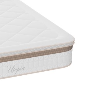 pak-100-000026-2 ΣΤΡΩΜΑ UTOPIA PAKOWORLD POCKET SPRING ΜΕ ΑΝΩΣΤΡΩΜΑ ALOE VERA 30-32CM 140X200ΕΚ