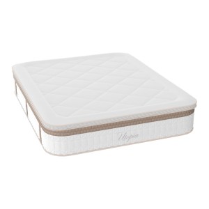 pak-100-000026-4 ΣΤΡΩΜΑ UTOPIA PAKOWORLD POCKET SPRING ΜΕ ΑΝΩΣΤΡΩΜΑ ALOE VERA 30-32CM 140X200ΕΚ
