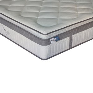 pak-100-000049-3 ΣΤΡΩΜΑ UTOPIA PAKOWORLD POCKET SPRING ΜΟΝΗΣ ΟΨΗΣ ΜΕ ΑΝΩΣΤΡΩΜΑ 30-32CM 140X200ΕΚ