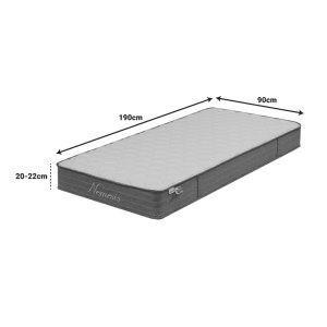 pak-100-000053-5 ΣΤΡΩΜΑ NEMESIS PAKOWORLD POCKET SPRING ROLL PACK ΔΙΠΛΗΣ ΟΨΗΣ 20-22CM 90X190ΕΚ