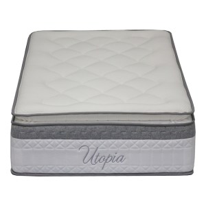 pak-100-000056-2 ΣΤΡΩΜΑ UTOPIA PAKOWORLD POCKET SPRING ΜΕ ΑΝΩΣΤΡΩΜΑ 30-32CM 90X190ΕΚ